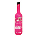 KnorShot roze shotje 0,7L fles vooraanzicht met varkenslogo, 700 ml, alc. 14% vol.